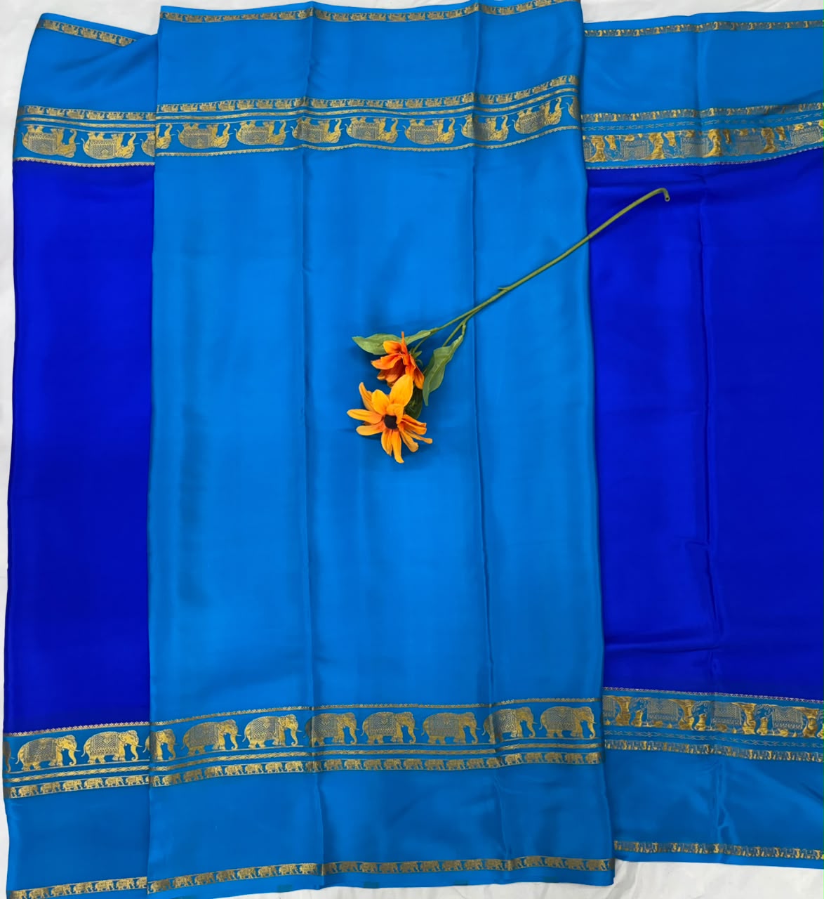 Pure Mysore Silk Crepe Saree image 2