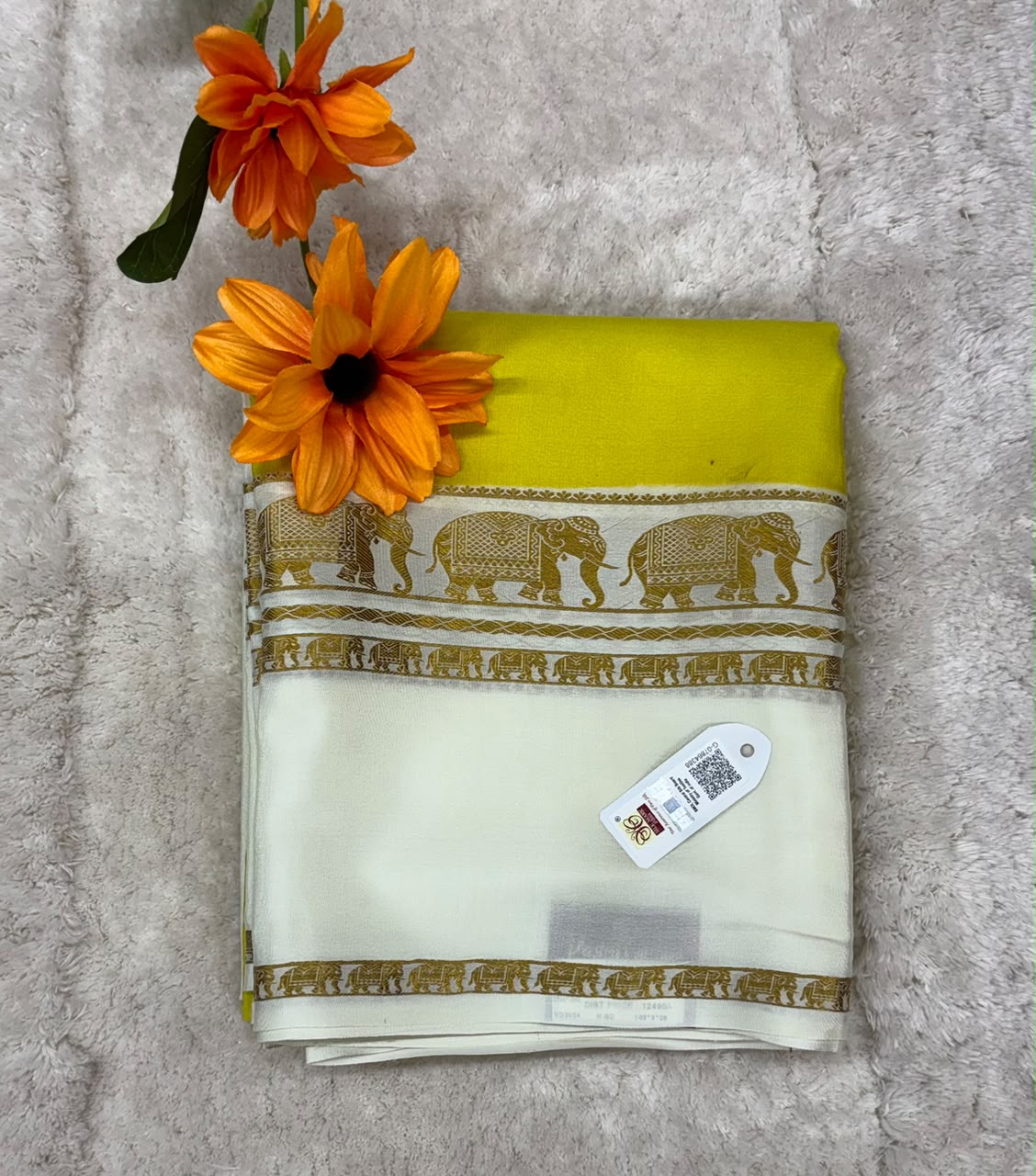 Pure Mysore Silk Crepe Saree