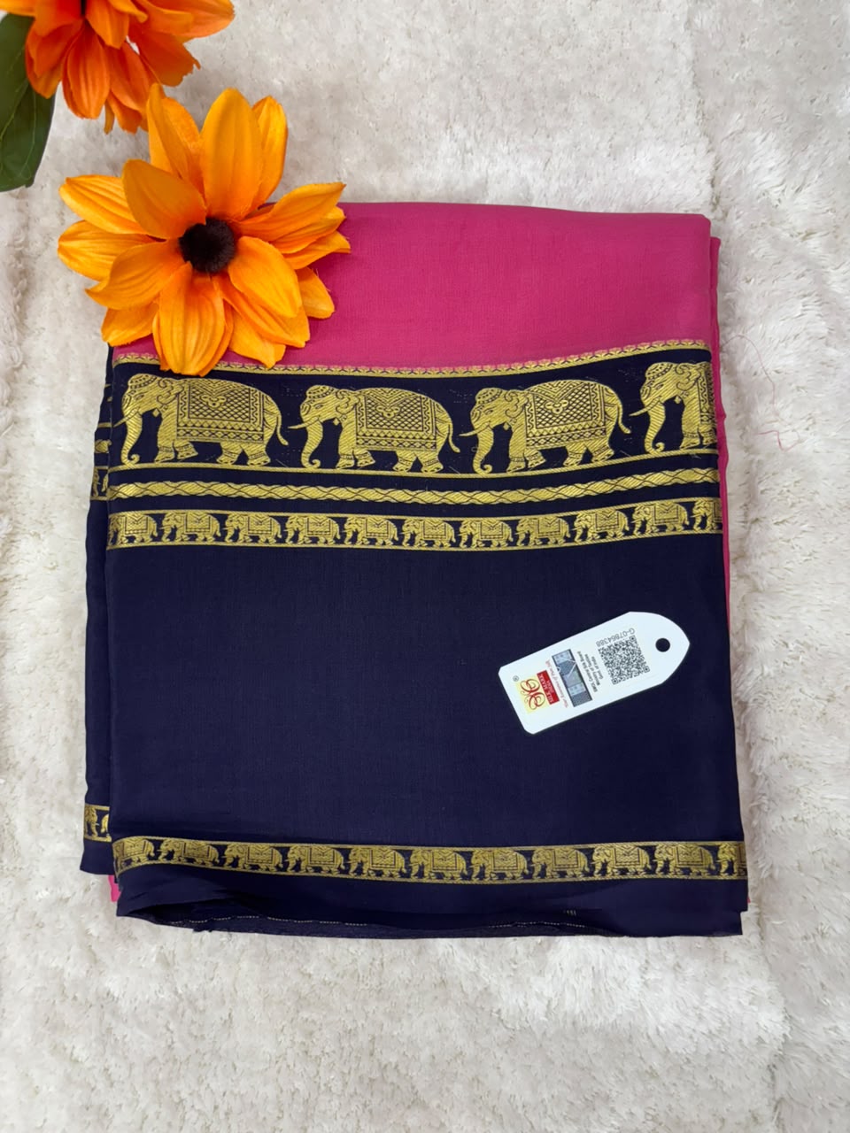Pure Mysore Silk Crepe Saree