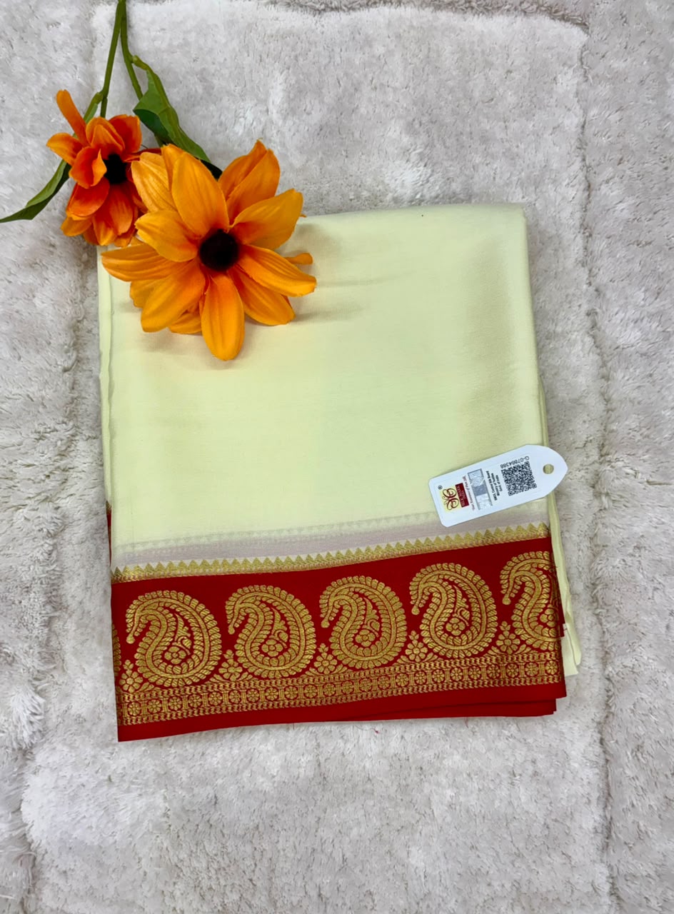 Pure Mysore Silk Crepe Saree
