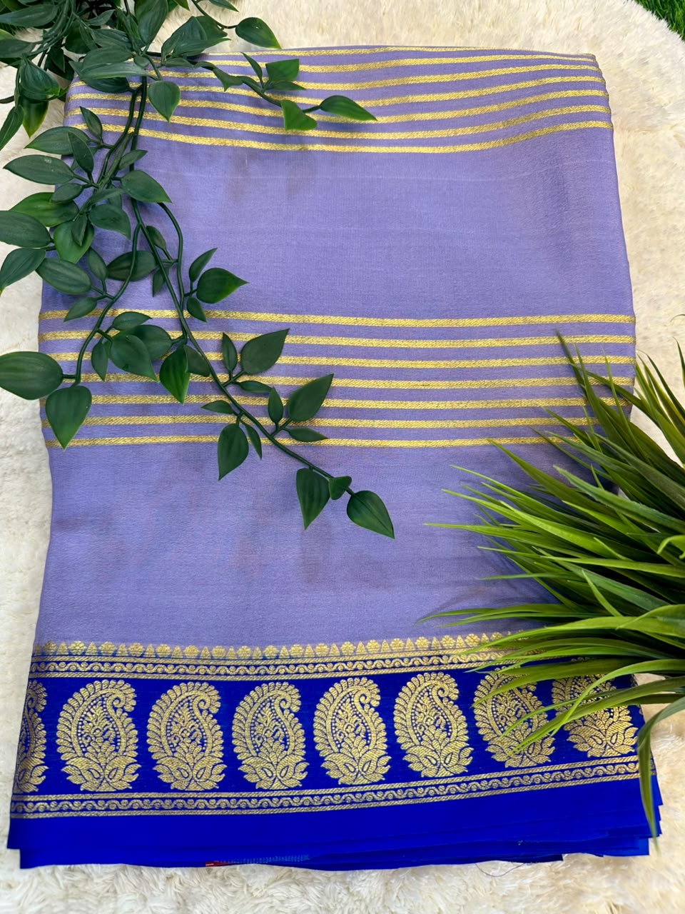 Pure Mysore Silk Crepe Saree