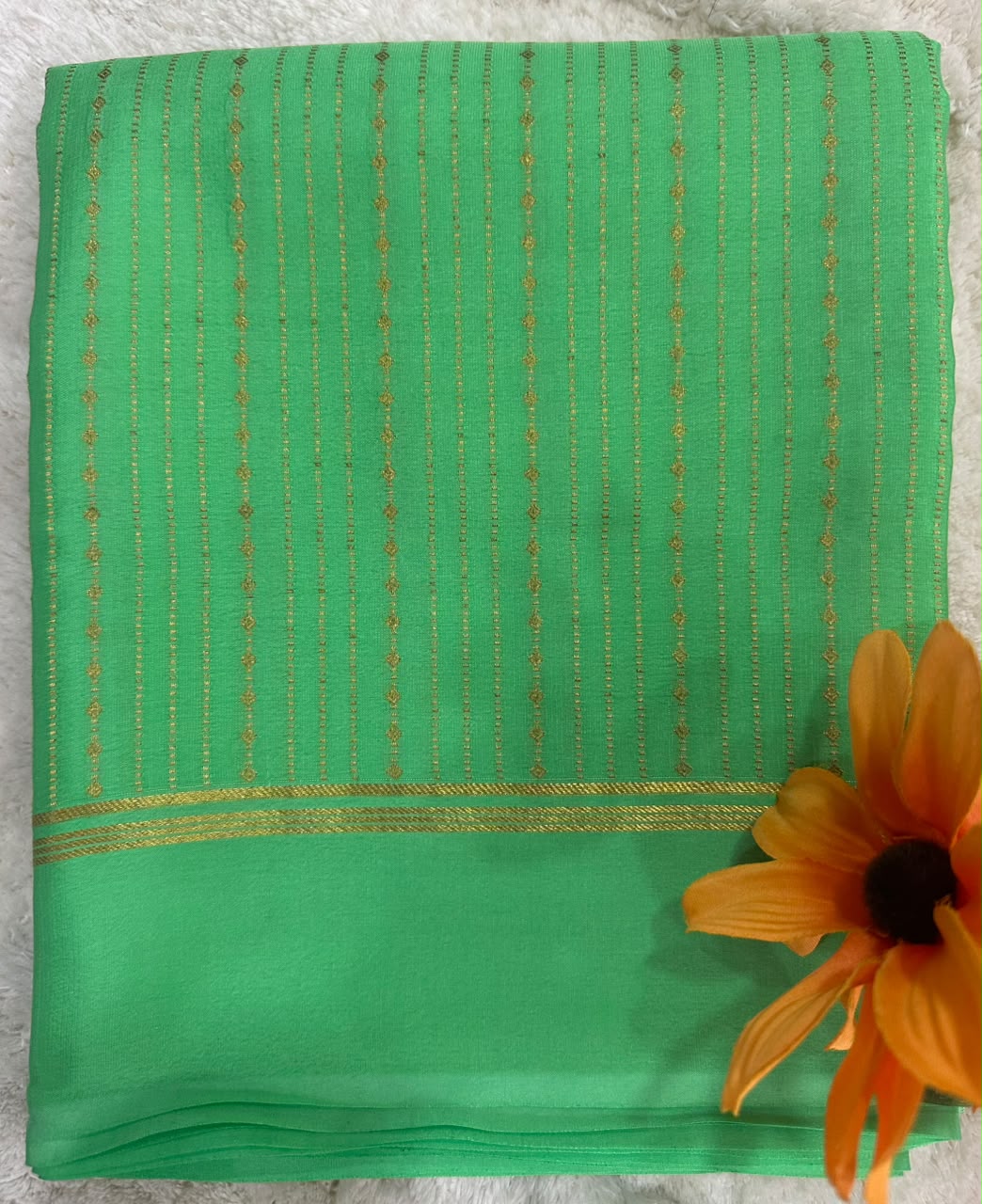 Pure Mysore Silk Crepe Saree