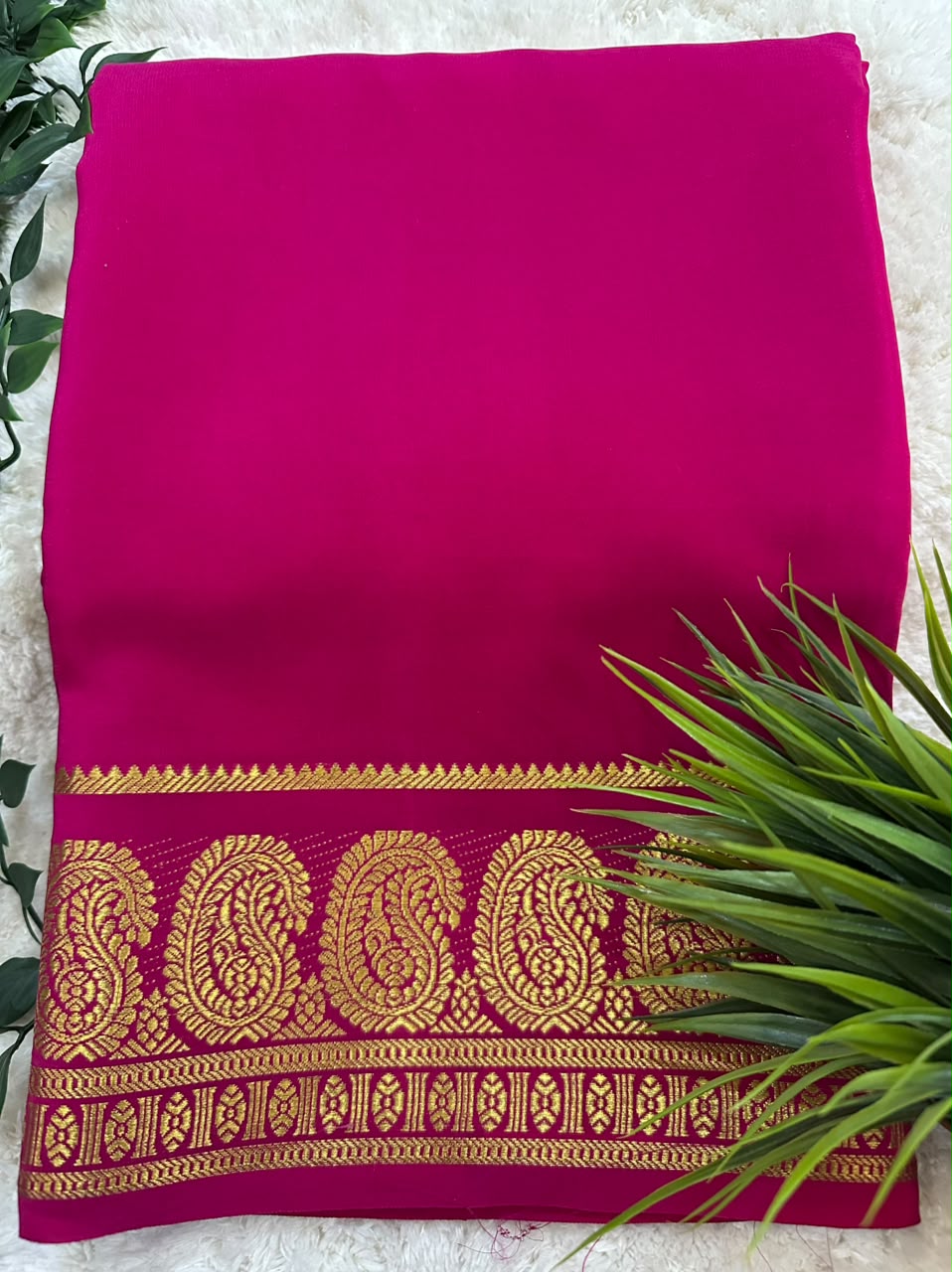 Pure Mysore Silk Crepe Saree