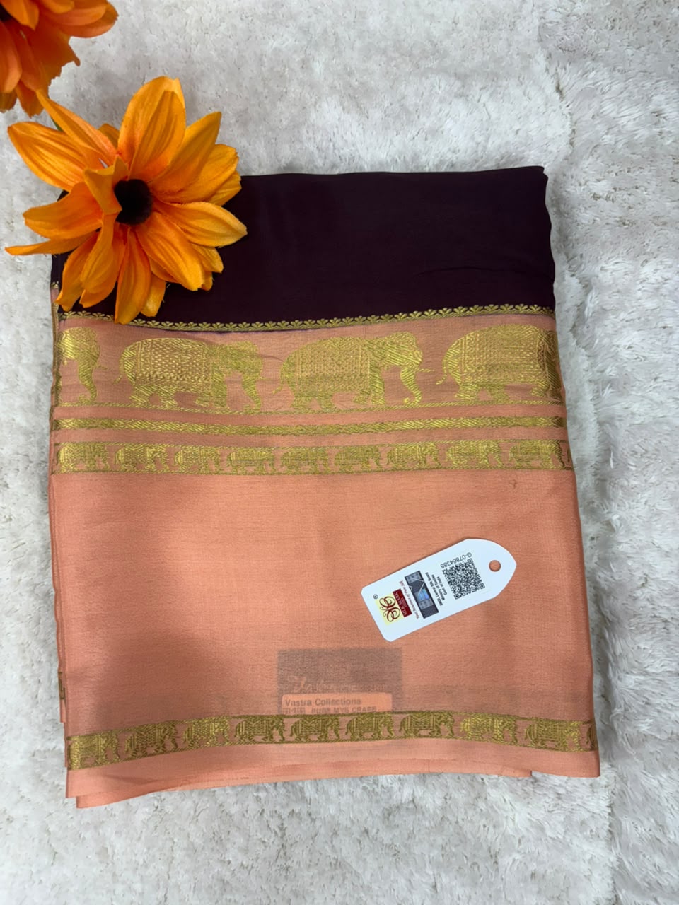 Pure Mysore Silk Crepe Saree