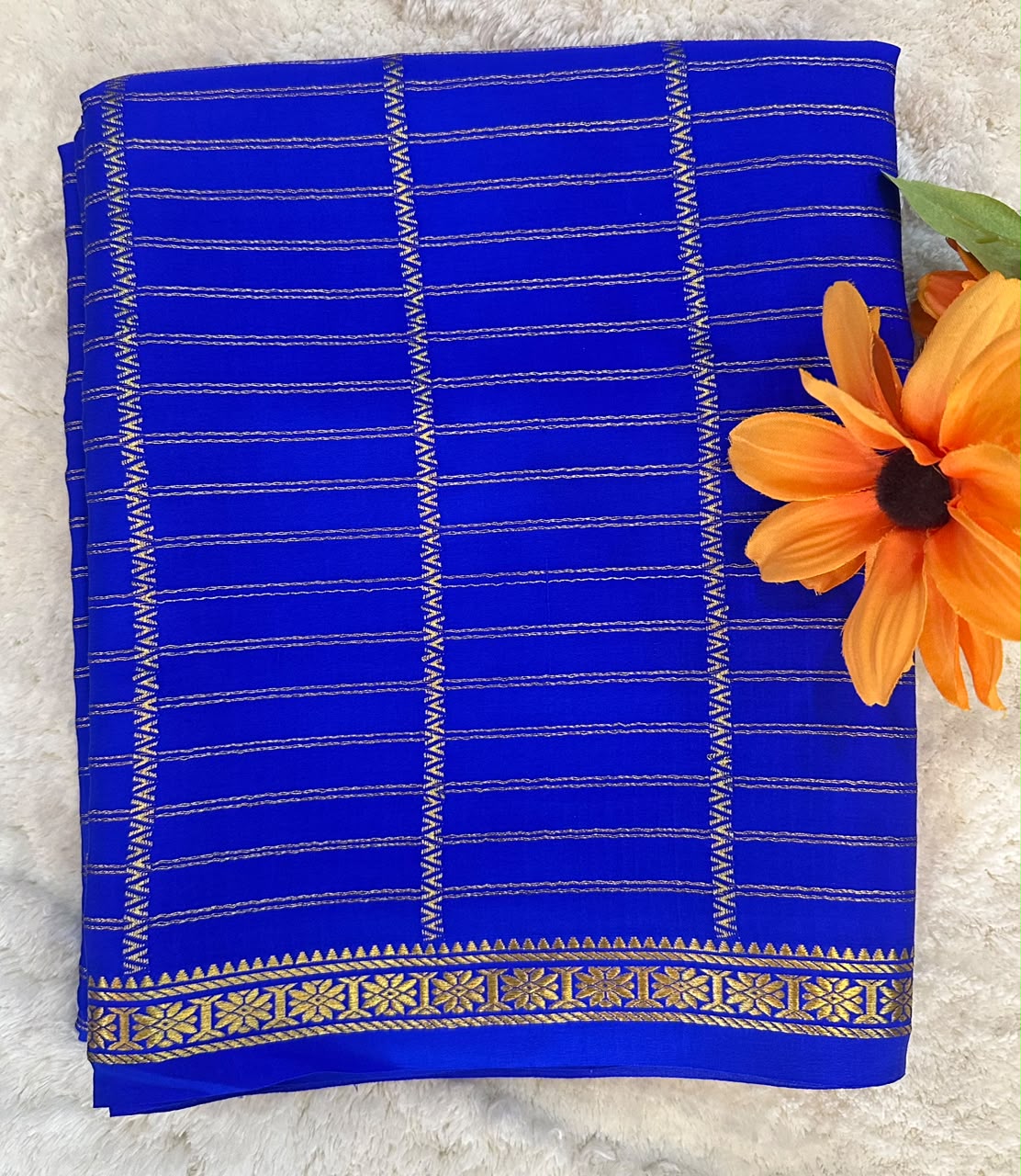 Pure Mysore Silk Crepe Saree