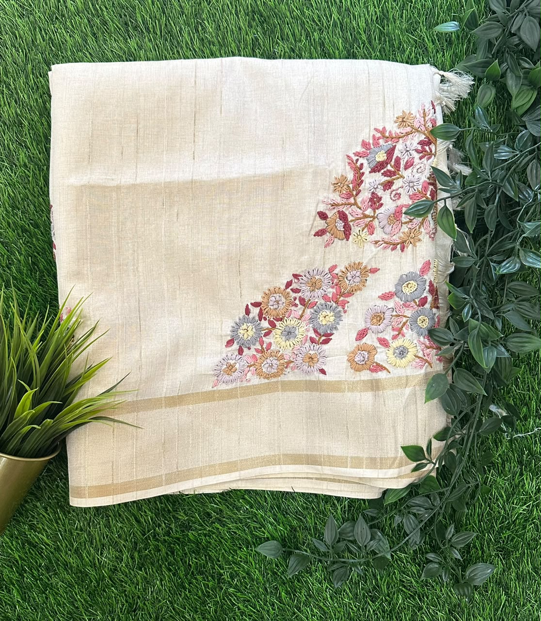 Cotton Linen  Sarees