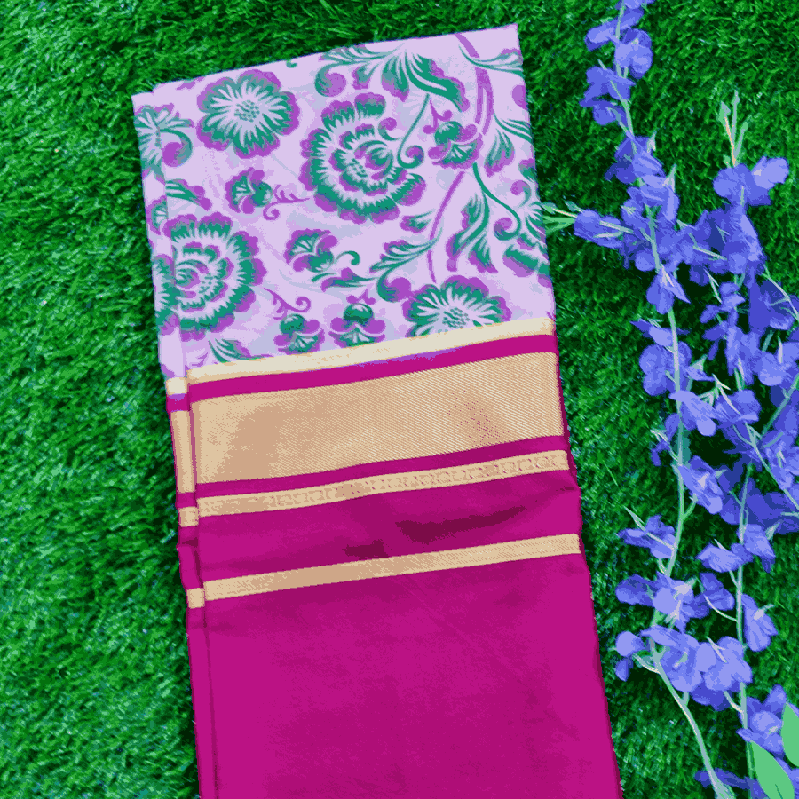 Semi mysore silk saree