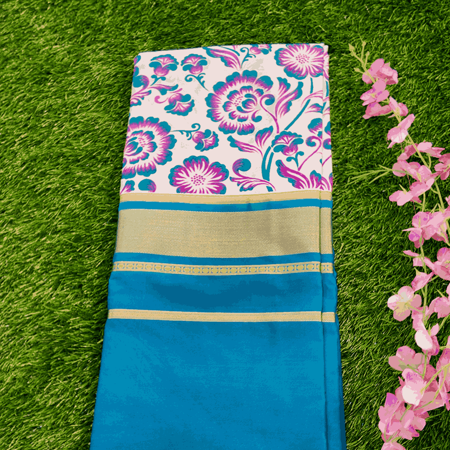 Semi crepe mysore silk saree
