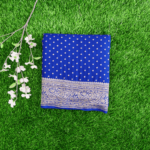 Pure Banarasi Crepe Saree Royal Blue