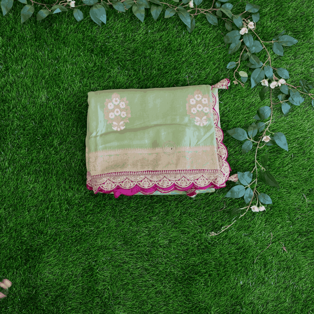 Pure Benars Crepe Saree