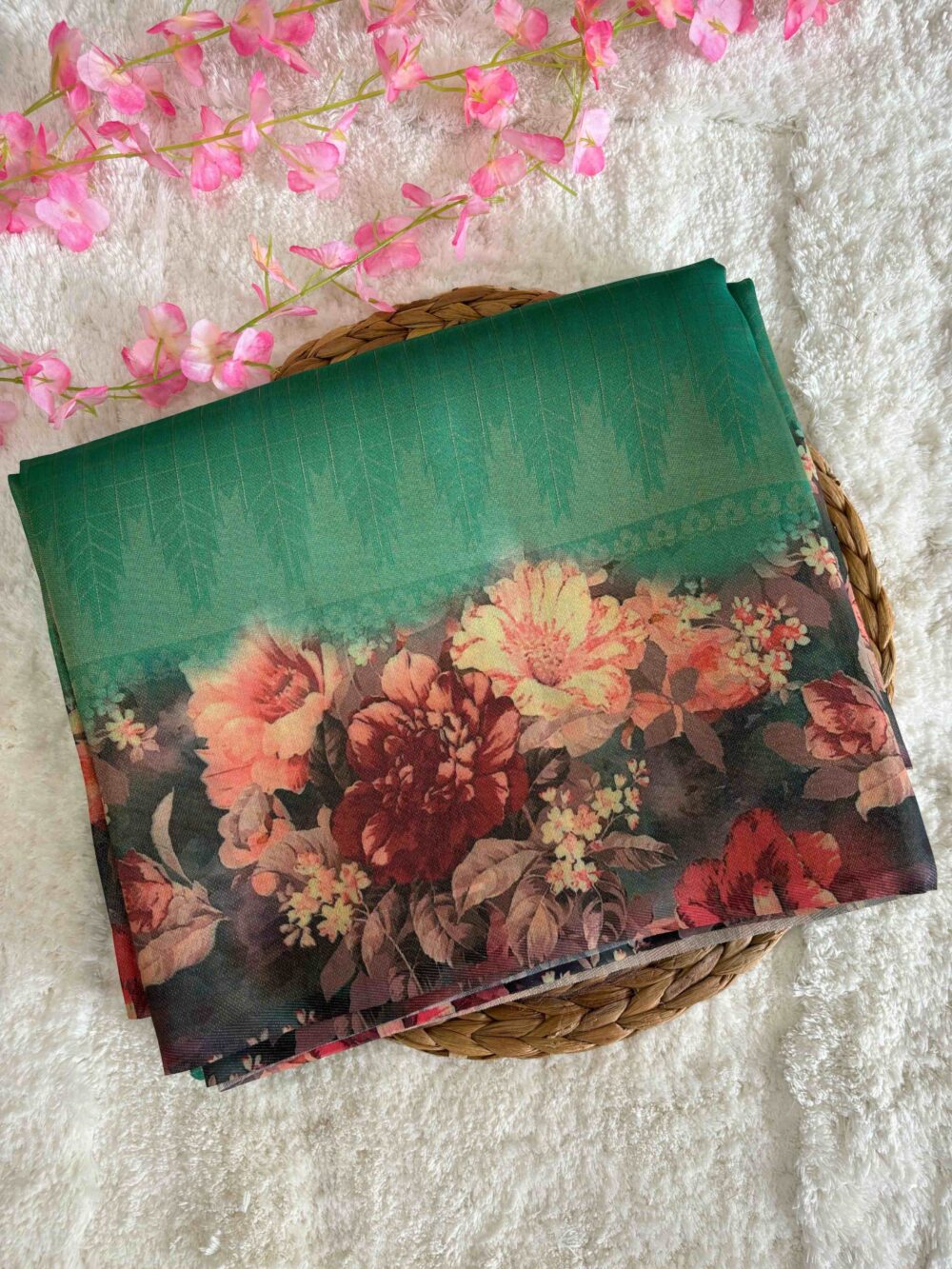 Tussar Digital Print Saree