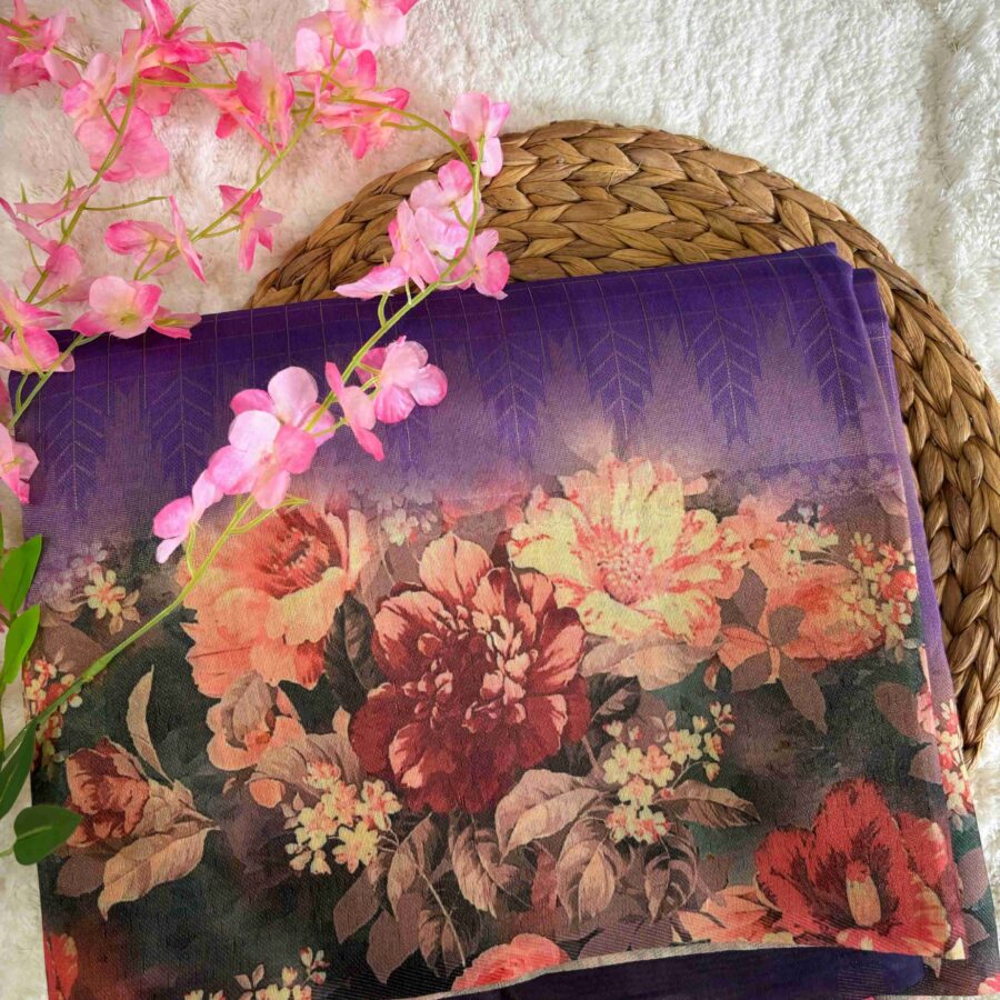 Tussar Digital Print Saree