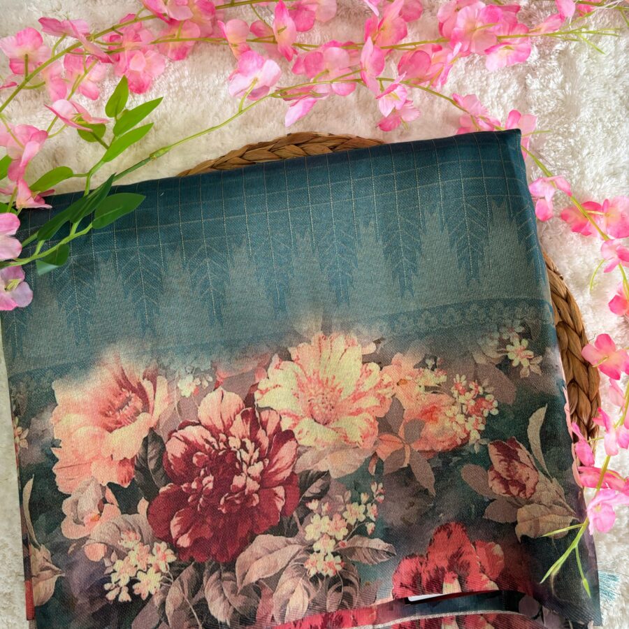 Tussar Digital Print Saree
