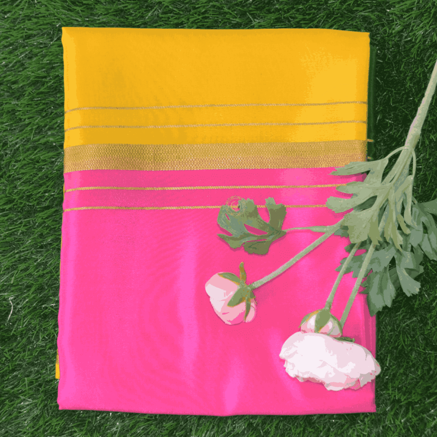 Pure Crepe Mysore Silk Saree