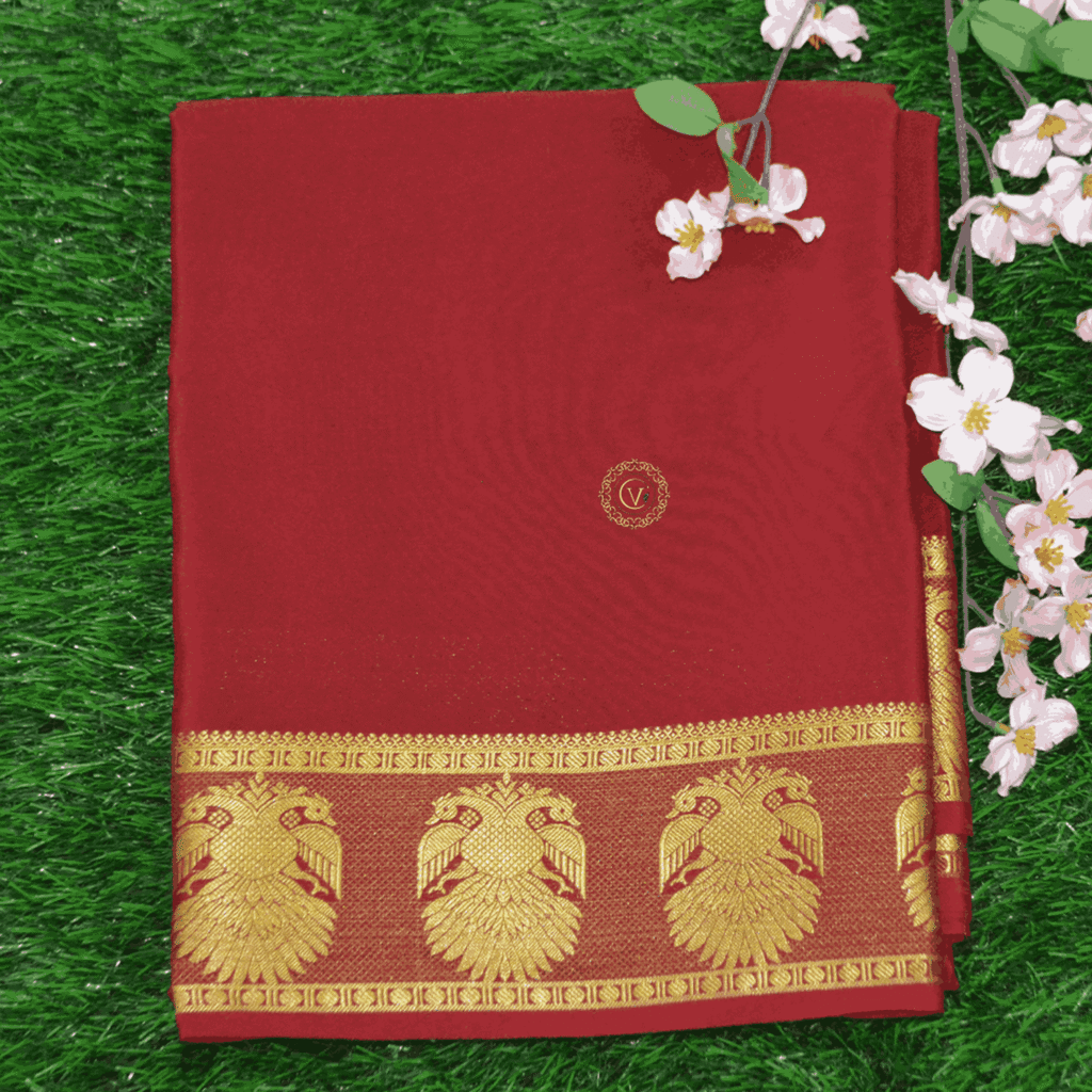 Pure Mysore Crepe Saree