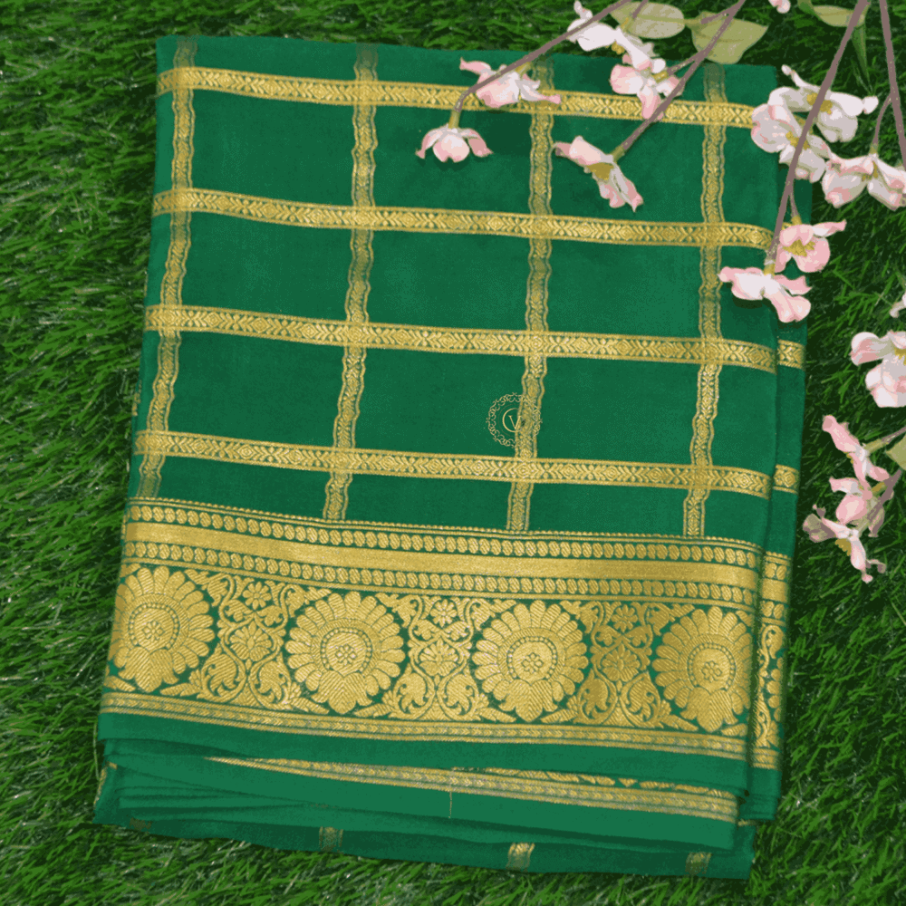 Pure Mysore Crepe Saree