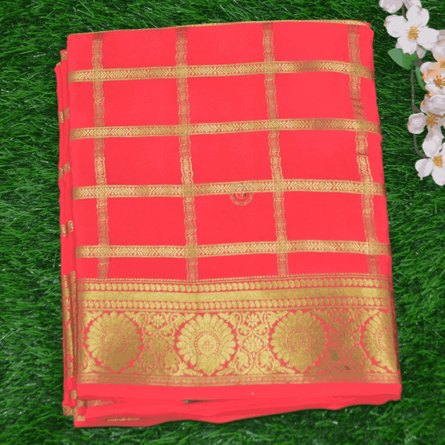 Pure Mysore Crepe Saree