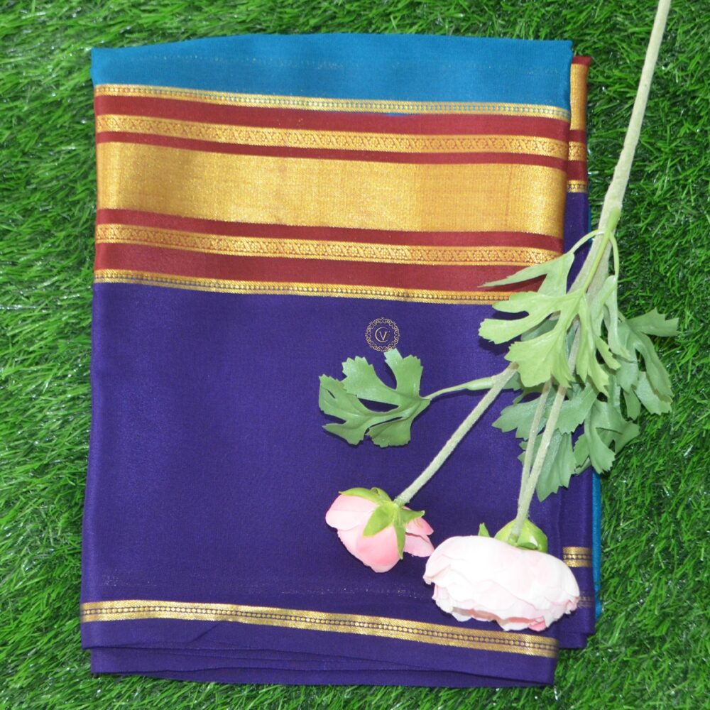 Pure Crepe Mysore Silk Saree
