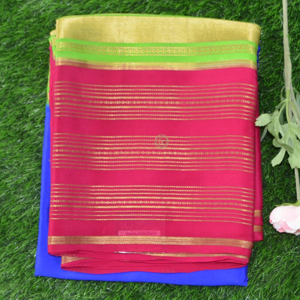 Pure Crepe Mysore Silk Saree
