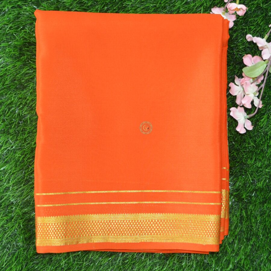 Pure Crepe Mysore Silk Saree