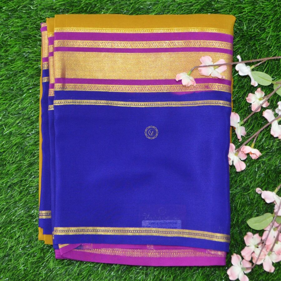 Pure Crepe Mysore Silk Saree