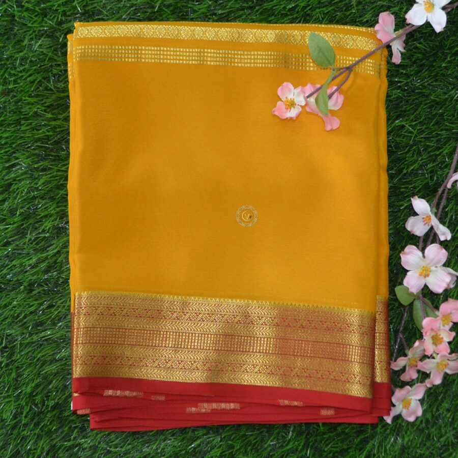Pure Crepe Mysore Silk Saree