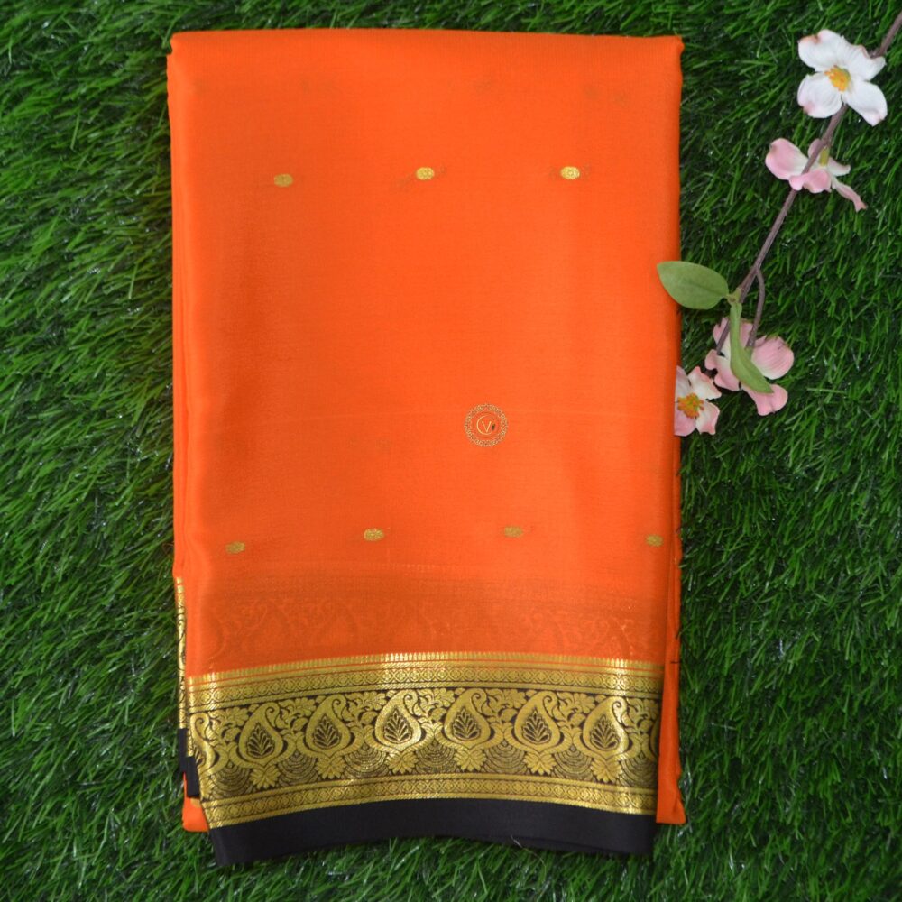 Pure Crepe Mysore Silk Saree
