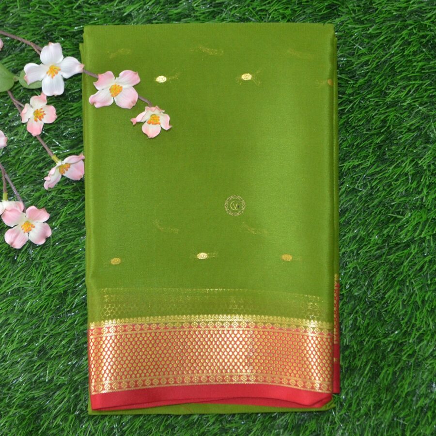 Pure Crepe Mysore Silk Saree