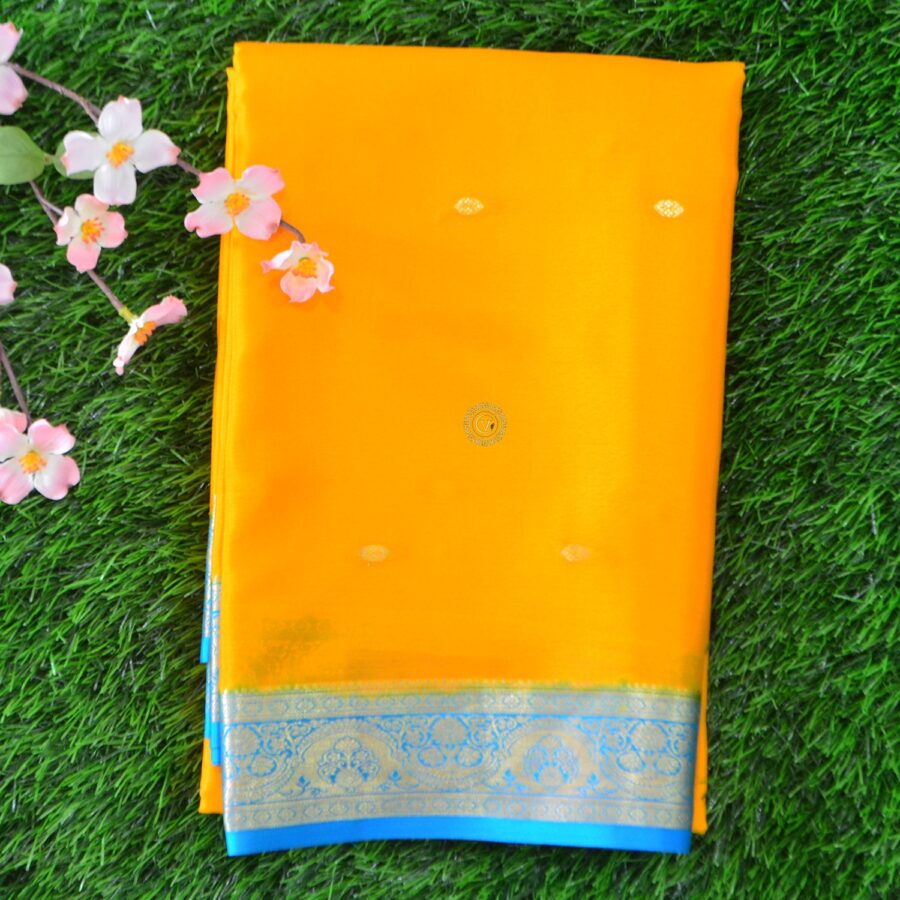 Pure Crepe Mysore Silk Saree