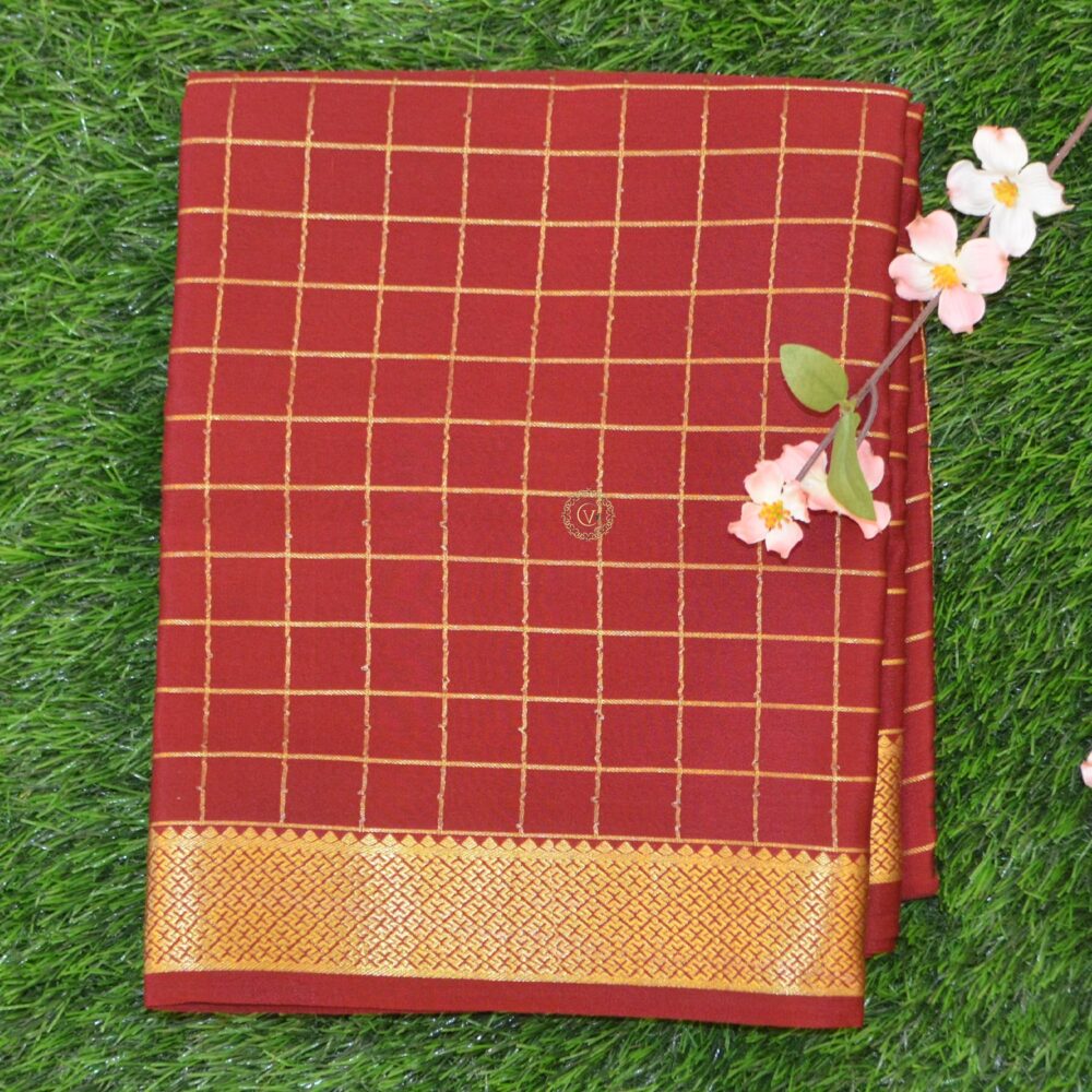 Pure Crepe Mysore Silk Saree