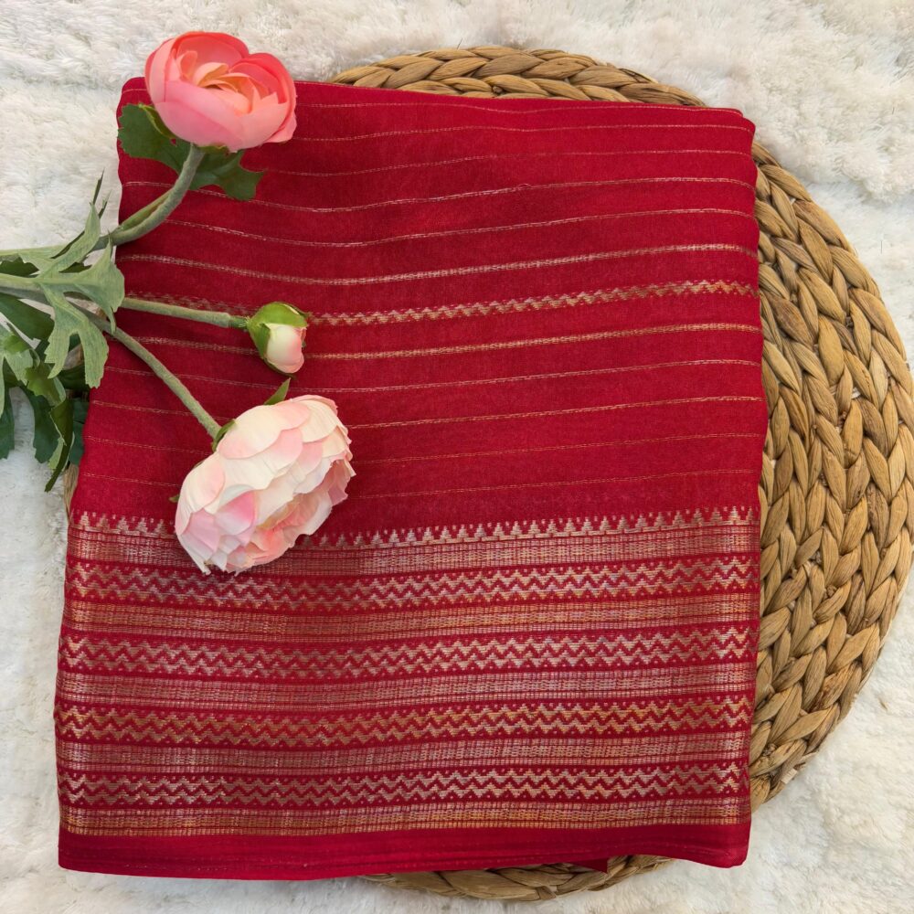 Semi Mysore Crepe Saree