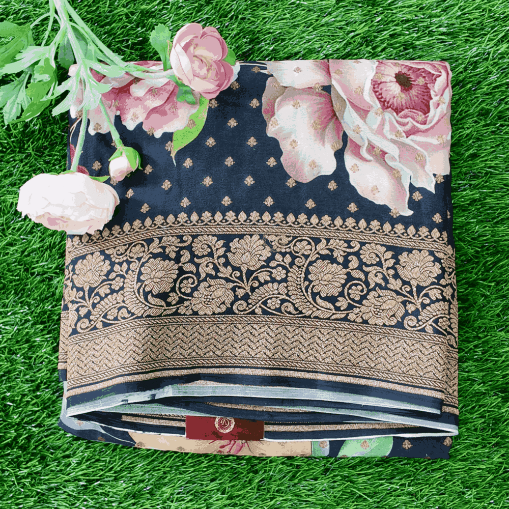 Benarasi Pure Crepe Silk Saree