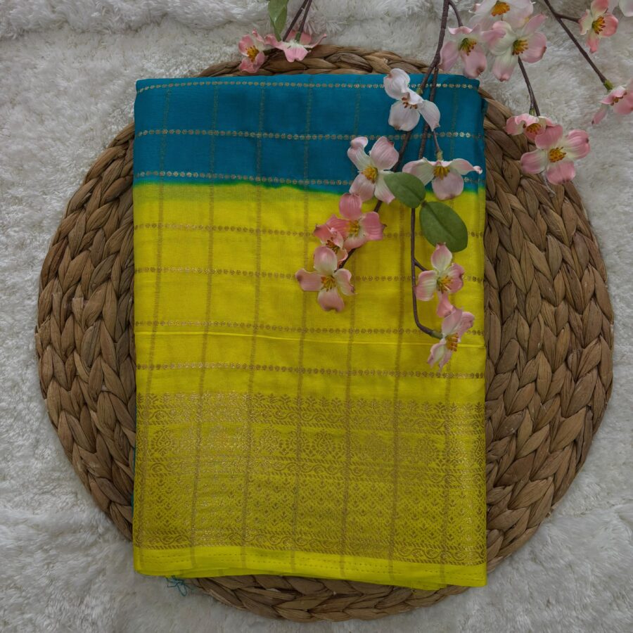 Semi Mysore Crepe Saree