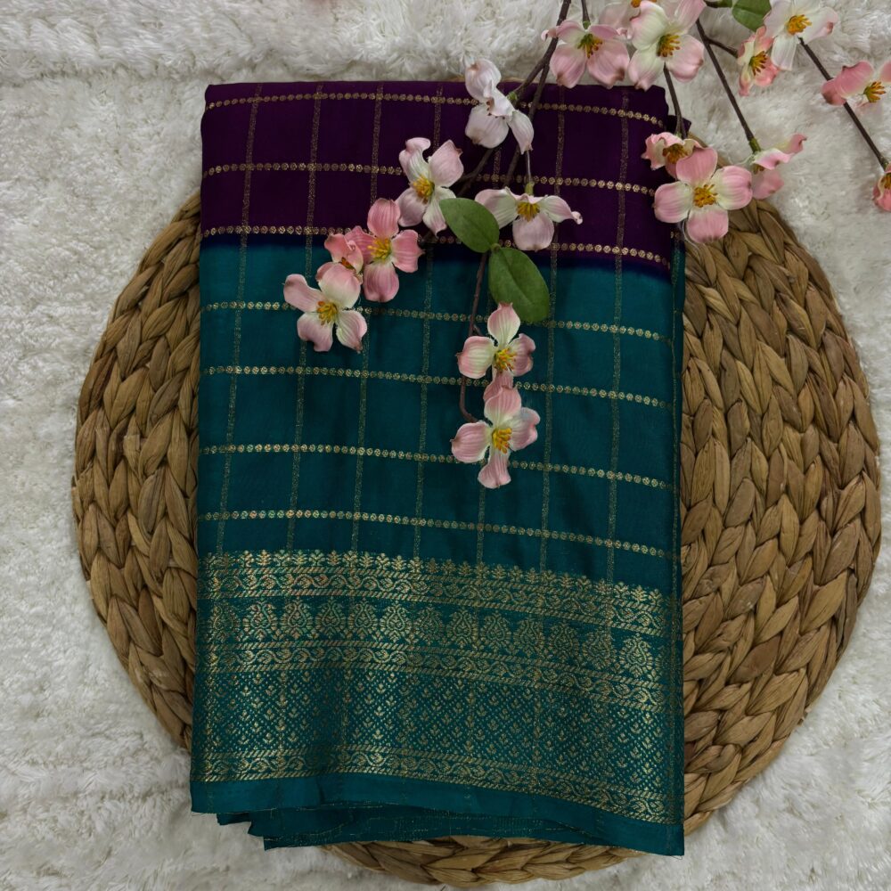 Semi Mysore Crepe Saree