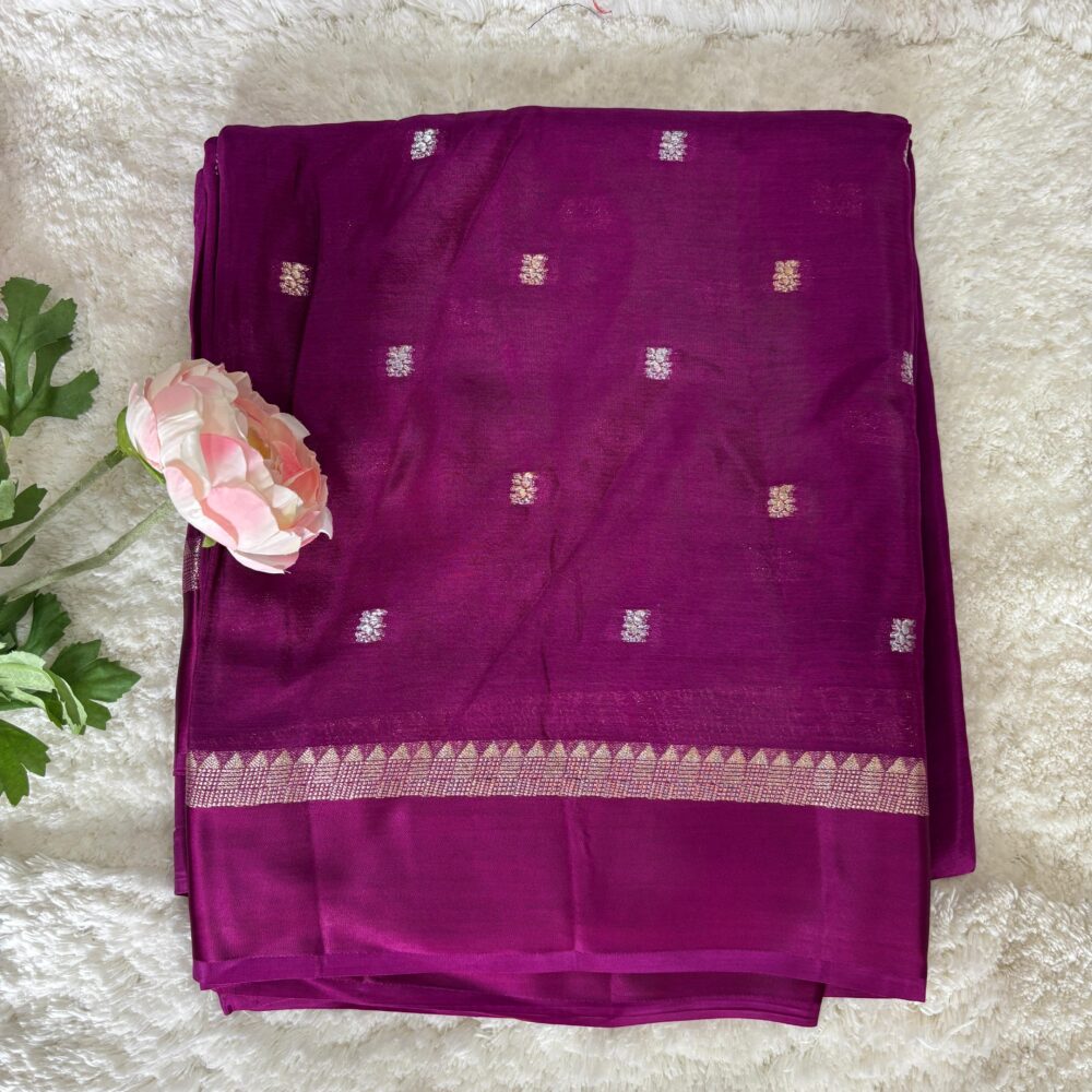 Chinnon Satin Border Self Saree