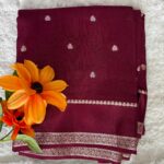 Chinnon Satin Border Self Saree