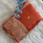 Material : Pure Benars Handloom Khaddi chiffon silk with silver Zari weaving Design : Khaddi chiffon Handloom zari weaving Blouse : Blouse Attached Length of saree : 6.5 mts Including Blouse Blouse Stitching & Falls/Pico : Please contact us on +91 6360354017 Wash & Care : Dry clean only No Return No Refund Exchange Possible if any Damages Once your order is dispatched, we will send automated messages to keep you informed about the shipping status. The delivery time varies based on your order and delivery location. Note : There might be mild colour variation in the saree due to colour reproduction in camera and screen