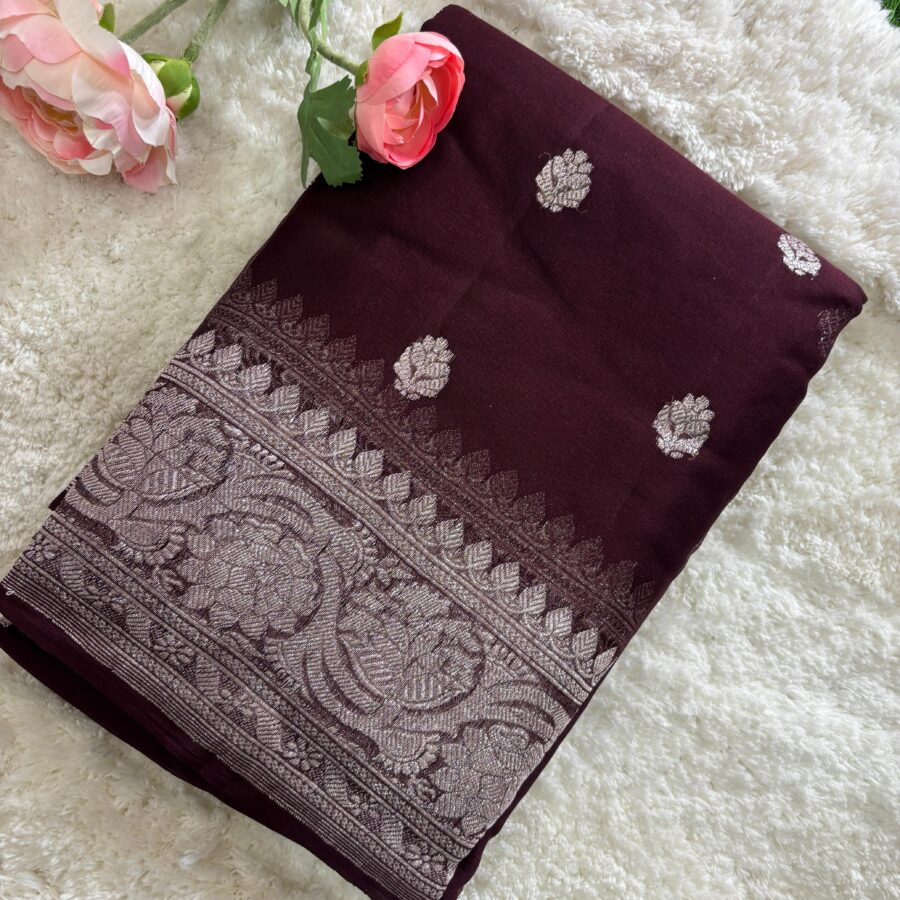 Pure Benars Handloom khaddi chiffon