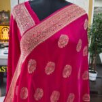 Banarasi Satin Silk Saree with Rich Meena Butta