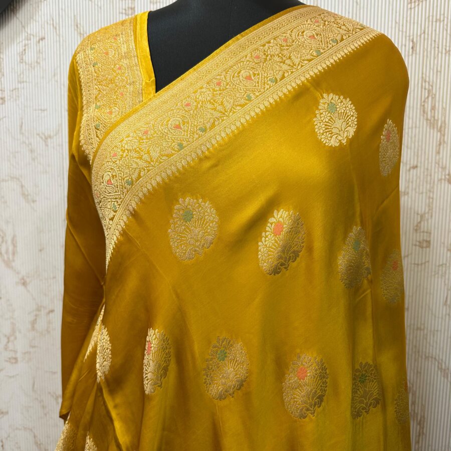 Meena Rich Banarasi Satin silk saree