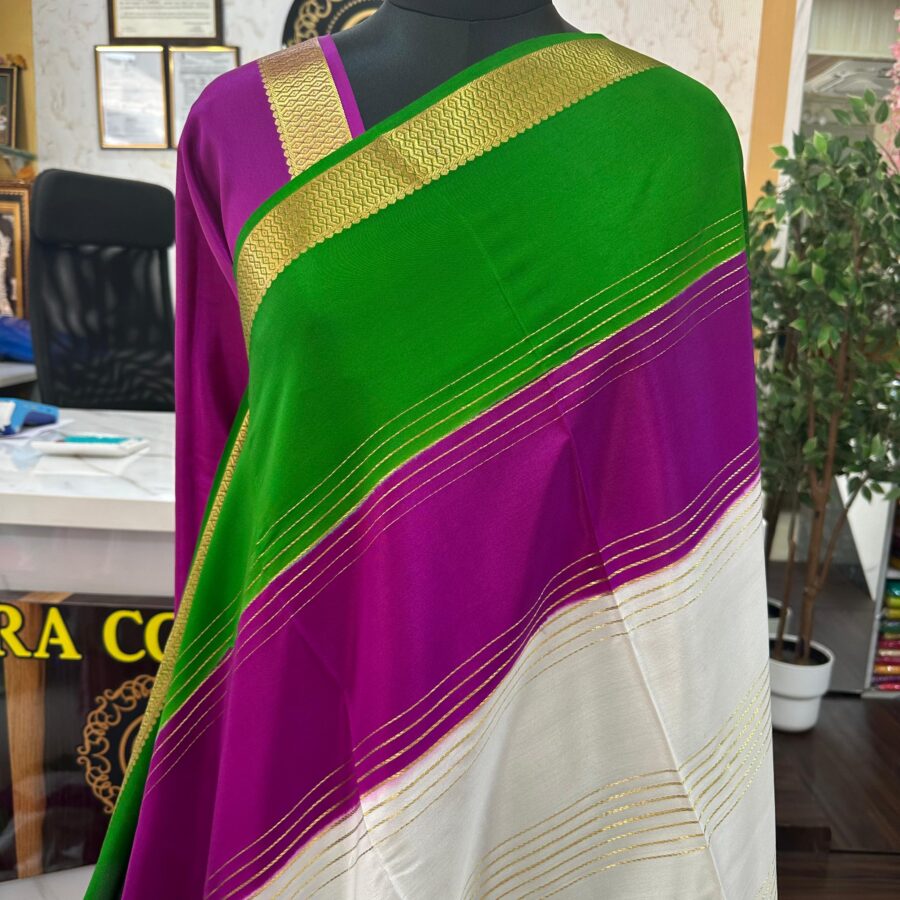 Mysore Silk Saree Colour Mango Border