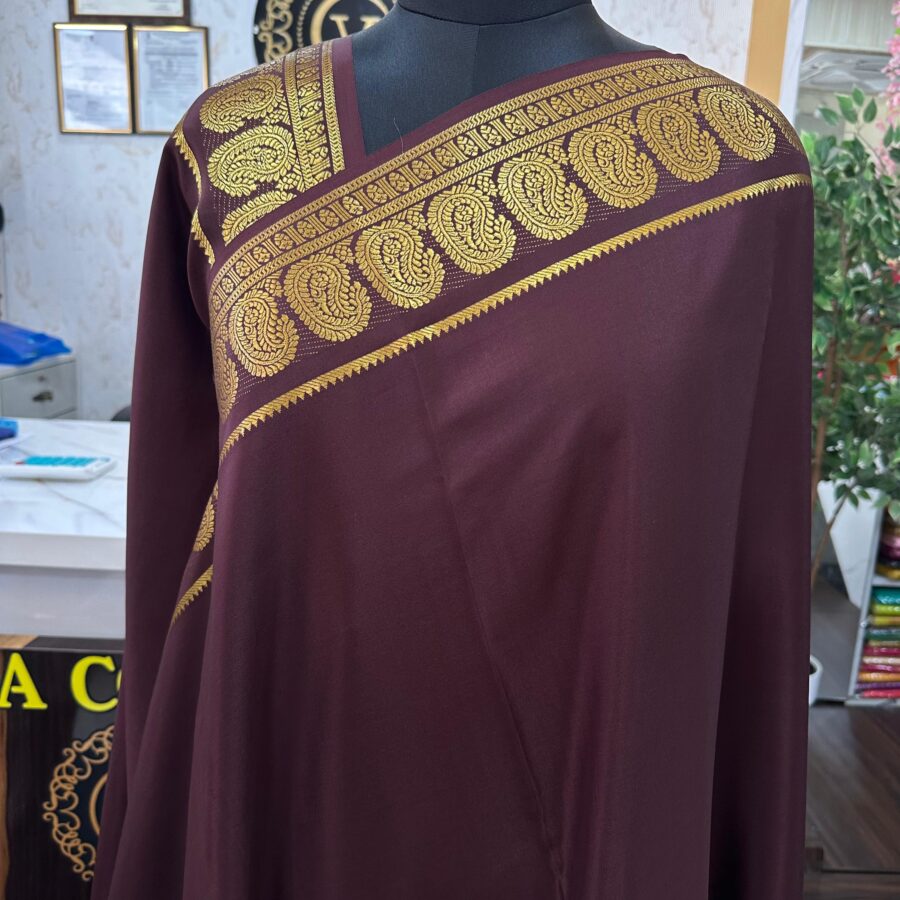 Mysore Silk Sarees Colour Mango Border