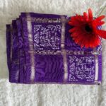Modal Silk Ajrak With Bandhini Saree