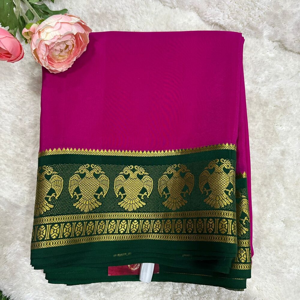 Pure Mysore Silk Crepe Saree
