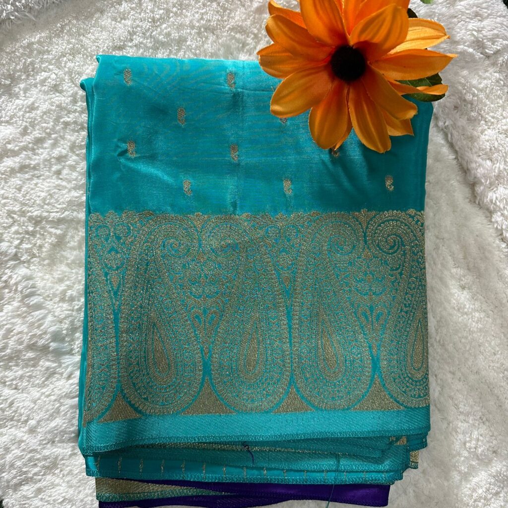 Semi Benars Chinnon Crepe Saree