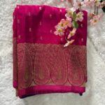 Semi Benars Chinnon Crepe Saree