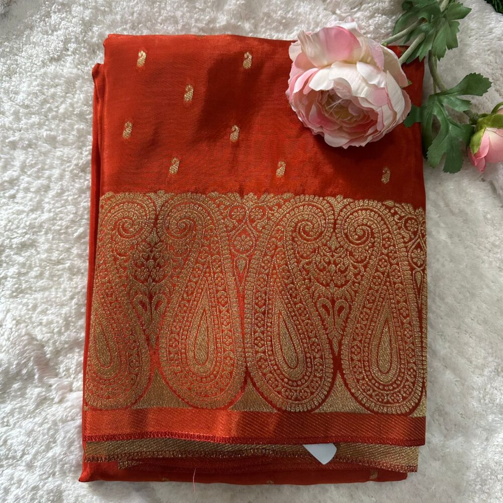 Semi Benars Chinnon Crepe Saree