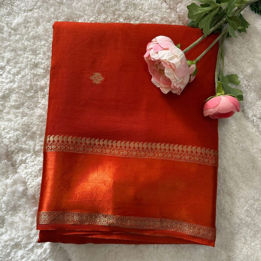 Semi Benars Crepe Saree