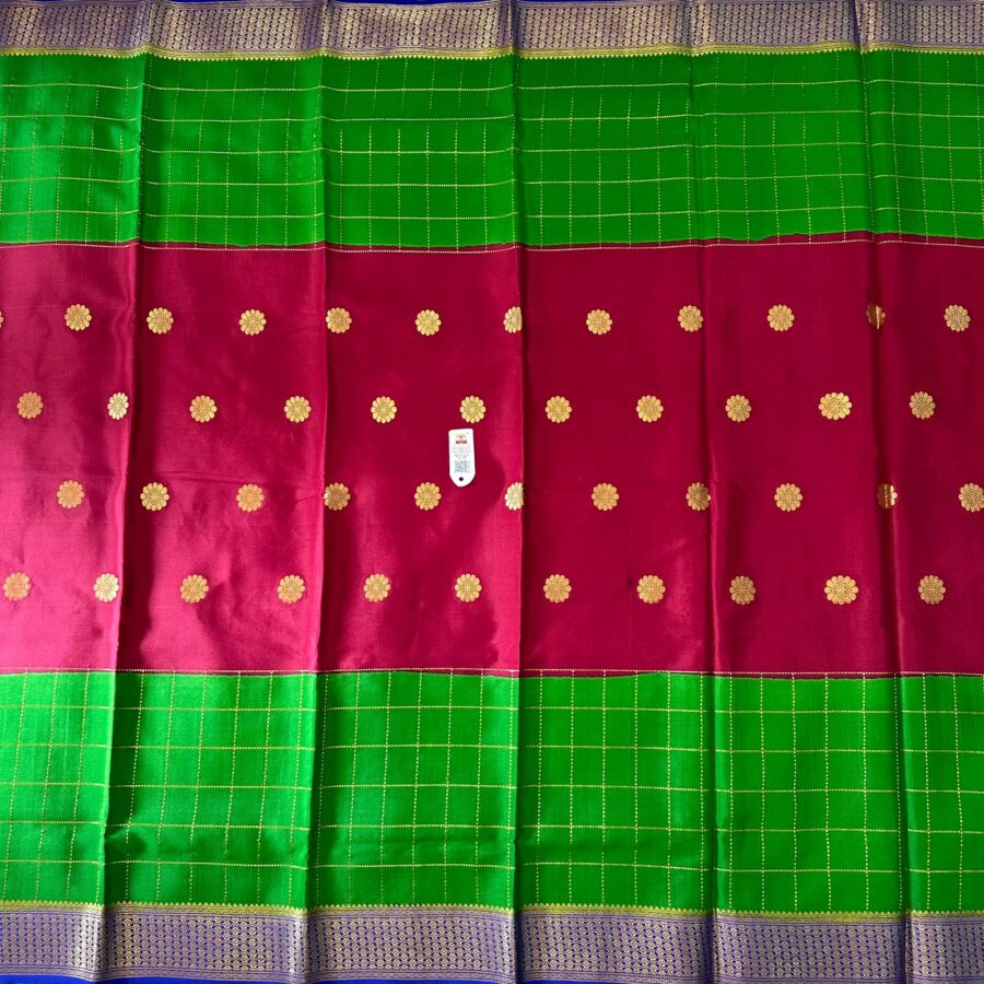 Pure Mysore Silk Crepe Saree