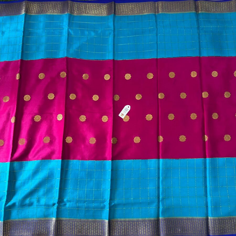 Pure Mysore Silk Crepe Saree